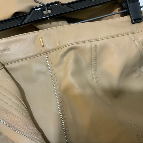 Jonathan Simkhai ‘Tessa’ leather trousers NWOT Faux Leather Pant in Camel - Picture 7 of 11
